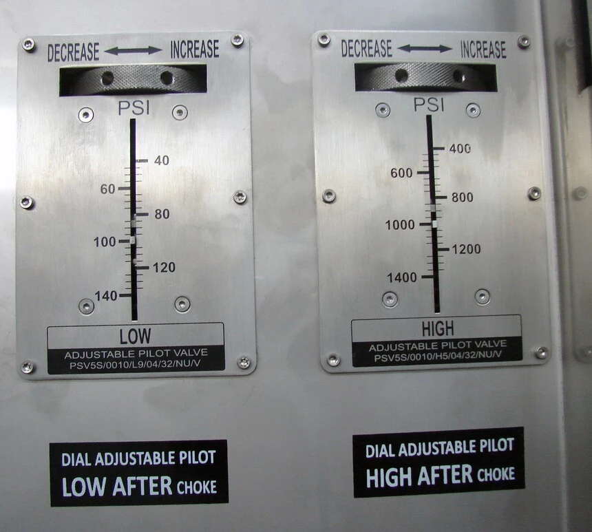 Linear Scale Type Adjustable Pilot Valves